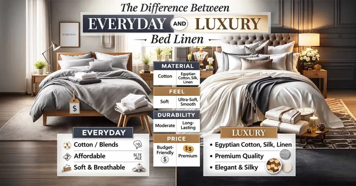 The Difference Between Everyday and Luxury Bed Linen