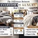 The Difference Between Everyday and Luxury Bed Linen